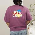 PTA Crew Back To School Volunteer Board Mom Parent Teacher Women's Comfort Colors T-Shirt Back Print Berry PTA Crew Back To School Volunteer Board Mom Parent Teacher Women's Comfort Colors T-Shirt Back Print Berry