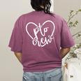 PTO Crew Back To School Matching Group Parent Teacher Women's Comfort Colors T-Shirt Back Print Berry PTO Crew Back To School Matching Group Parent Teacher Women's Comfort Colors T-Shirt Back Print Berry