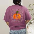 Pumpkin Pi Math Teacher Halloween Pumpkin Pi Women's Comfort Colors T-Shirt Back Print Berry Pumpkin Pi Math Teacher Halloween Pumpkin Pi Women's Comfort Colors T-Shirt Back Print Berry
