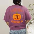 Pumpkin Pie Pi Math Teacher Shirt Halloween Men Adult Women's Comfort Colors T-Shirt Back Print Berry Pumpkin Pie Pi Math Teacher Shirt Halloween Men Adult Women's Comfort Colors T-Shirt Back Print Berry