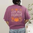 Que Pasa Calabaza Shirt Spanish Teacher Women's Comfort Colors T-Shirt Back Print Berry Que Pasa Calabaza Shirt Spanish Teacher Women's Comfort Colors T-Shirt Back Print Berry