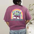 Rainbow AAC Awareness Month SPED Teacher SLP Communication Women's Comfort Colors T-Shirt Back Print Berry Rainbow AAC Awareness Month SPED Teacher SLP Communication Women's Comfort Colors T-Shirt Back Print Berry