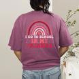 Rainbow Homeschool Mom Teacher I Go To School In My Pajamas Women's Comfort Colors T-Shirt Back Print Berry Rainbow Homeschool Mom Teacher I Go To School In My Pajamas Women's Comfort Colors T-Shirt Back Print Berry