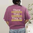 There Their They'Re T Shirt English Grammar Teacher For Men Women Women's Comfort Colors T-Shirt Back Print Berry There Their They'Re T Shirt English Grammar Teacher For Men Women Women's Comfort Colors T-Shirt Back Print Berry