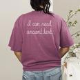 I Can Read Ancient Text English Teacher For Men Women Women's Comfort Colors T-Shirt Back Print Berry