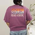 Read A Book Bruh Cool Ela English Teacher Reading Literature Women's Comfort Colors T-Shirt Back Print Berry Read A Book Bruh Cool Ela English Teacher Reading Literature Women's Comfort Colors T-Shirt Back Print Berry