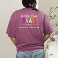 If You Can Read This Thank A Teacher Gratitude Men Women Girls Kids Women's Comfort Colors T-Shirt Back Print Berry