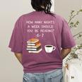 Reading 67 Six Seven Meme English Teacher Book Lover Women's Comfort Colors T-Shirt Back Print Berry Reading 67 Six Seven Meme English Teacher Book Lover Women's Comfort Colors T-Shirt Back Print Berry
