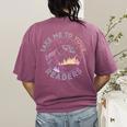 Take Reading English Teacher Library Alien Space T-S Tie Dye Women's Comfort Colors T-Shirt Back Print Berry