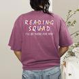Reading Squad I'Ll Be There For You Reading Lover Teacher Women's Comfort Colors T-Shirt Back Print Berry Reading Squad I'Ll Be There For You Reading Lover Teacher Women's Comfort Colors T-Shirt Back Print Berry
