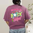 Ready To Rock School Shirt Students And Teachers Women's Comfort Colors T-Shirt Back Print Berry
