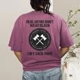 Real Goths Sack Rome History Teacher Women's Comfort Colors T-Shirt Back Print Berry