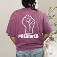 Red For Ed Teacher Fist North Carolina RedforEd Shirts Women's Comfort Colors T-Shirt Back Print Berry Red For Ed Teacher Fist North Carolina RedforEd Shirts Women's Comfort Colors T-Shirt Back Print Berry