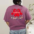 Red Ribbon Week Awareness For Students And Teachers Men Women Girls Kids Women's Comfort Colors T-Shirt Back Print Berry