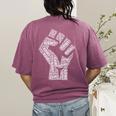 Redfored Shirt Red For Ed Protest Teachers Fist Women's Comfort Colors T-Shirt Back Print Berry