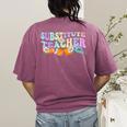 Representation Teacher Women School Class Representation Teacher Women's Comfort Colors T-Shirt Back Print Berry Representation Teacher Women School Class Representation Teacher Women's Comfort Colors T-Shirt Back Print Berry