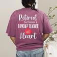 Retired Daycare Teacher Retirement For Daycare Teacher Women's Comfort Colors T-Shirt Back Print Berry Retired Daycare Teacher Retirement For Daycare Teacher Women's Comfort Colors T-Shirt Back Print Berry