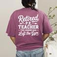 Retired PE Teacher Legend Left The Gym Physical Education Women's Comfort Colors T-Shirt Back Print Berry Retired PE Teacher Legend Left The Gym Physical Education Women's Comfort Colors T-Shirt Back Print Berry