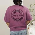 Retirement Class Of 2026 Count Down Progress Retired Teacher Women's Comfort Colors T-Shirt Back Print Berry