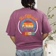 Retiring Science Teacher Retirement Women's Comfort Colors T-Shirt Back Print Berry