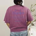Retiring Teacher Tshirt For Retired Teachers For Men Women Women's Comfort Colors T-Shirt Back Print Berry
