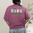 Retro Christmas Snowman FCS Teacher Family Consumer Science Women's Comfort Colors T-Shirt Back Print Berry Retro Christmas Snowman FCS Teacher Family Consumer Science Women's Comfort Colors T-Shirt Back Print Berry