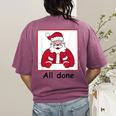 Retro All Done Christmas Special Ed Teacher Team Santa Women Women's Comfort Colors T-Shirt Back Print Berry Retro All Done Christmas Special Ed Teacher Team Santa Women Women's Comfort Colors T-Shirt Back Print Berry