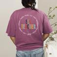 Retro ESL Teacher Teach Multilingual Learners Team Women's Comfort Colors T-Shirt Back Print Berry Retro ESL Teacher Teach Multilingual Learners Team Women's Comfort Colors T-Shirt Back Print Berry