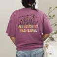 Retro Floral Assistant Principal Shirt For Teachers Day Women's Comfort Colors T-Shirt Back Print Berry Retro Floral Assistant Principal Shirt For Teachers Day Women's Comfort Colors T-Shirt Back Print Berry