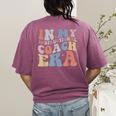 Retro Groovy In My Instructional Coach Era Teacher Women's Comfort Colors T-Shirt Back Print Berry Retro Groovy In My Instructional Coach Era Teacher Women's Comfort Colors T-Shirt Back Print Berry