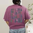 Retro IT'S ME Hi I'm The TEACHER Groovy Testing Squad Pink Women's Comfort Colors T-Shirt Back Print Berry Retro IT'S ME Hi I'm The TEACHER Groovy Testing Squad Pink Women's Comfort Colors T-Shirt Back Print Berry