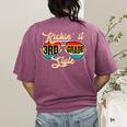 Retro Kickin It 3rd Grade Style Teacher Back To School Men Women Women's Comfort Colors T-Shirt Back Print Berry Retro Kickin It 3rd Grade Style Teacher Back To School Men Women Women's Comfort Colors T-Shirt Back Print Berry
