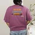 Retro Old-School Computer Pencil Tech Teacher Women's Comfort Colors T-Shirt Back Print Berry Retro Old-School Computer Pencil Tech Teacher Women's Comfort Colors T-Shirt Back Print Berry