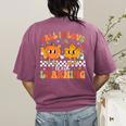 Retro Pumpkin Fall In Love With Learning Autumn Teacher Women's Comfort Colors T-Shirt Back Print Berry Retro Pumpkin Fall In Love With Learning Autumn Teacher Women's Comfort Colors T-Shirt Back Print Berry