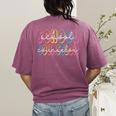 Retro School Counselor Counseling Teacher Appreciation Women's Comfort Colors T-Shirt Back Print Berry Retro School Counselor Counseling Teacher Appreciation Women's Comfort Colors T-Shirt Back Print Berry