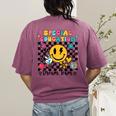 Retro Special Education Squad Groovy Dream Team Teacher Women's Comfort Colors T-Shirt Back Print Berry