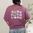 Retro Trick Or Treat Halloween Special Education Teacher Women's Comfort Colors T-Shirt Back Print Berry