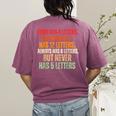 Riddle Wordplay Joke For Grammar Nerds And Teachers Women's Comfort Colors T-Shirt Back Print Berry