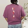 Santa Yoga Poses For Yogi Teacher Christmas Yoga Poses Women's Comfort Colors T-Shirt Back Print Berry Santa Yoga Poses For Yogi Teacher Christmas Yoga Poses Women's Comfort Colors T-Shirt Back Print Berry