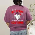 This Is My Scary Science Teacher Costume Ghost Halloween Women's Comfort Colors T-Shirt Back Print Berry This Is My Scary Science Teacher Costume Ghost Halloween Women's Comfort Colors T-Shirt Back Print Berry