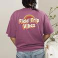 School Bus Trip Vibes Students Teachers Students Field Trip For Men Women Kids Women's Comfort Colors T-Shirt Back Print Berry School Bus Trip Vibes Students Teachers Students Field Trip For Men Women Kids Women's Comfort Colors T-Shirt Back Print Berry