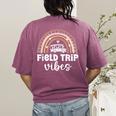 School Bus Trip Vibes Students Teachers Students Field Trip Women's Comfort Colors T-Shirt Back Print Berry School Bus Trip Vibes Students Teachers Students Field Trip Women's Comfort Colors T-Shirt Back Print Berry