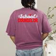 School Counselor Teacher Guidance Counseling For Men Women Kids Women's Comfort Colors T-Shirt Back Print Berry School Counselor Teacher Guidance Counseling For Men Women Kids Women's Comfort Colors T-Shirt Back Print Berry