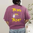 School Math Teacher Halloween 2022 Trig Or Treat Shirt Women's Comfort Colors T-Shirt Back Print Berry School Math Teacher Halloween 2022 Trig Or Treat Shirt Women's Comfort Colors T-Shirt Back Print Berry
