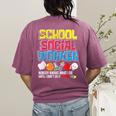 School Social Worker Teacher Caseworker Public Servant LSW Women's Comfort Colors T-Shirt Back Print Berry School Social Worker Teacher Caseworker Public Servant LSW Women's Comfort Colors T-Shirt Back Print Berry