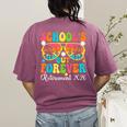 School's Out Forever Retirement 2026 Retro Retired Teacher Women's Comfort Colors T-Shirt Back Print Berry