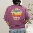 Science Doesn't Care What You Believe Science Teacher Men Women Kids Women's Comfort Colors T-Shirt Back Print Berry Science Doesn't Care What You Believe Science Teacher Men Women Kids Women's Comfort Colors T-Shirt Back Print Berry
