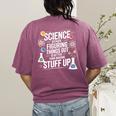 Science Because Figuring Things Out Teacher Pro Scientific Women's Comfort Colors T-Shirt Back Print Berry