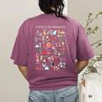 Science Teacher Alphabet Science Is All Around Us Teacher Women's Comfort Colors T-Shirt Back Print Berry