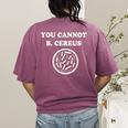 Science Teacher Biology Microbiology Pun Women's Comfort Colors T-Shirt Back Print Berry